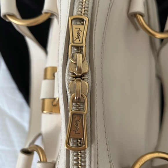 Authentic YSL Muse Y Sac Dome in Cream